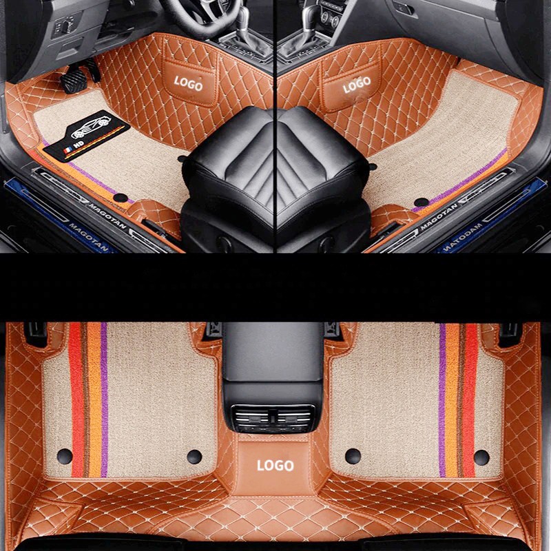 Acheter Tapis de sol de voiture en cuir Double couche personnalisé pour  Volvo S60 S80 S90 V40 V60 XC60 tapis de pied imperméable tapis intérieur de  voiture